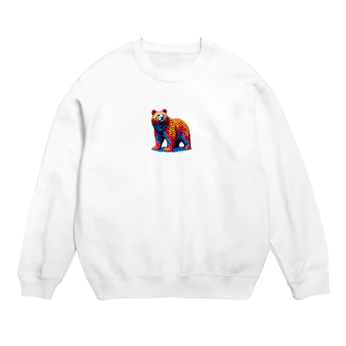 レゴ風の熊くん Crew Neck Sweatshirt