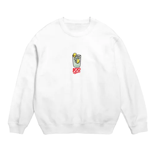 レモンサワー100点 Crew Neck Sweatshirt