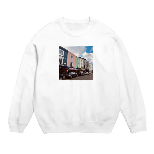 Notting Hillの街並み Crew Neck Sweatshirt