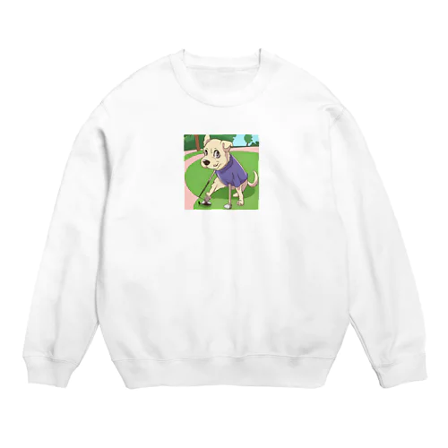 プロゴルファー犬 Crew Neck Sweatshirt