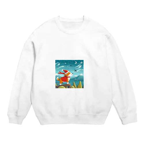 犬サンタシリーズ② Crew Neck Sweatshirt