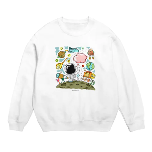 Earth君 Crew Neck Sweatshirt