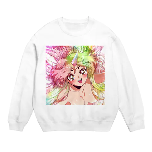 オリジナルキャラクター:あしぶえ Crew Neck Sweatshirt