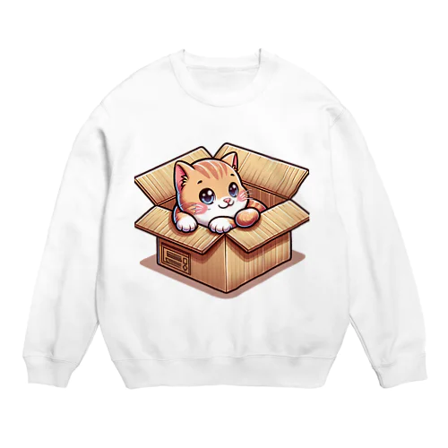 ダンボール子猫 Crew Neck Sweatshirt