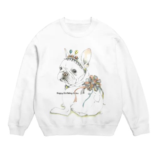 happy birthday  Crew Neck Sweatshirt