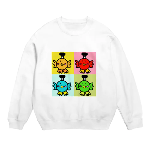 ～☆ピヨ侍四兄弟☆～ Crew Neck Sweatshirt