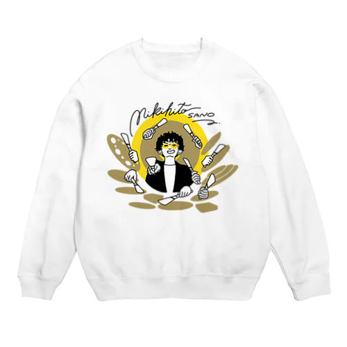 なんでも叩くさのみきひと Crew Neck Sweatshirt