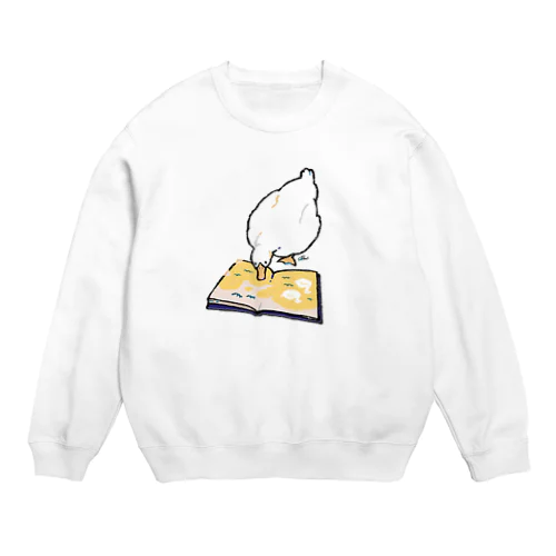 アヒルと絵本 Crew Neck Sweatshirt