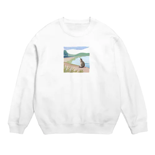 黄昏猫 Crew Neck Sweatshirt