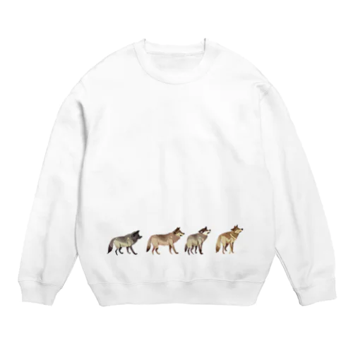 狼の群れ Crew Neck Sweatshirt