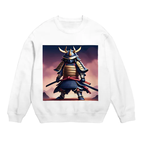 Zamurai【甲冑】ディフォルメ Crew Neck Sweatshirt