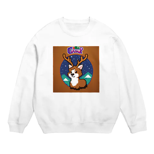 トナカイのドット絵　トナドット Crew Neck Sweatshirt