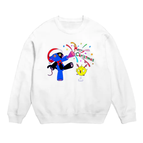 青猫とぴよこ Crew Neck Sweatshirt