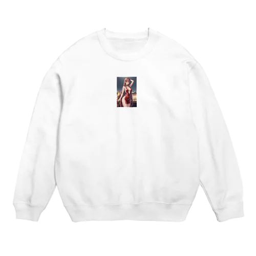 ドット絵しのぶちゃん Crew Neck Sweatshirt