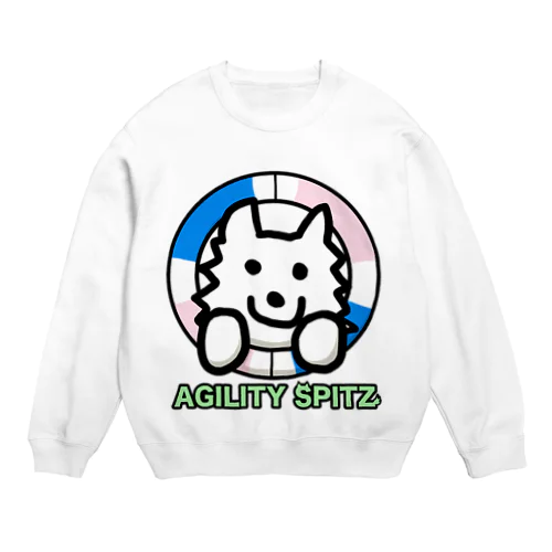 AGILITY SPITZ「タイヤからこんにちは！」 Crew Neck Sweatshirt