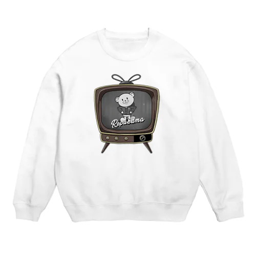 レトロアニメれぷくま Crew Neck Sweatshirt