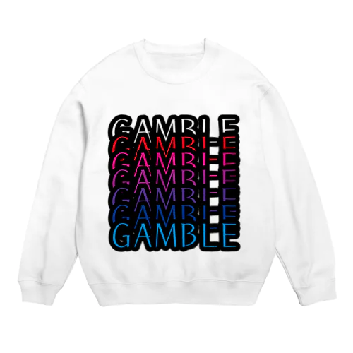 ギャンブル中毒 Crew Neck Sweatshirt