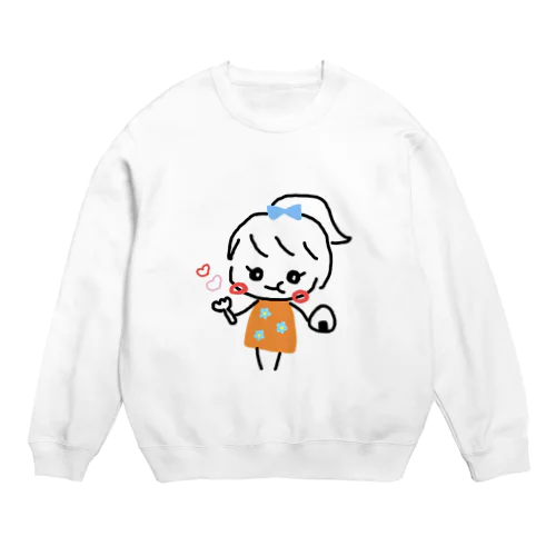 "のんちゃん"のんちゃんのモグモグたいむグッズ Crew Neck Sweatshirt