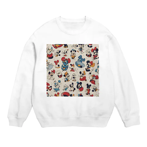 ディズニー風 Crew Neck Sweatshirt