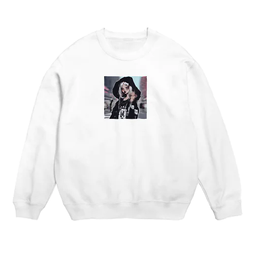 怖可愛いグッズ Crew Neck Sweatshirt