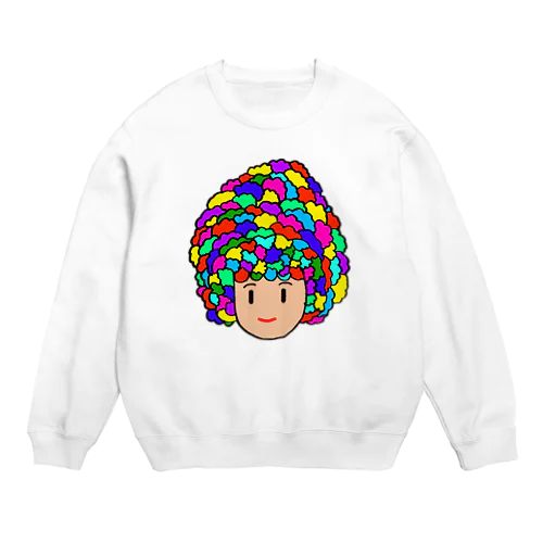 天パです Crew Neck Sweatshirt