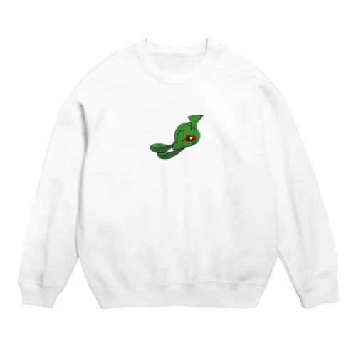 泳げピーマンくん Crew Neck Sweatshirt