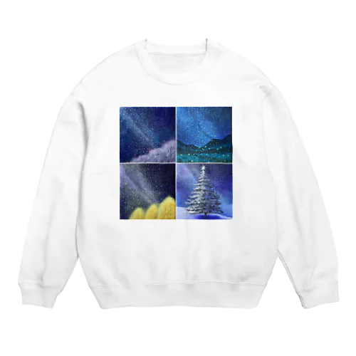 「四季と星」の4部作 Crew Neck Sweatshirt