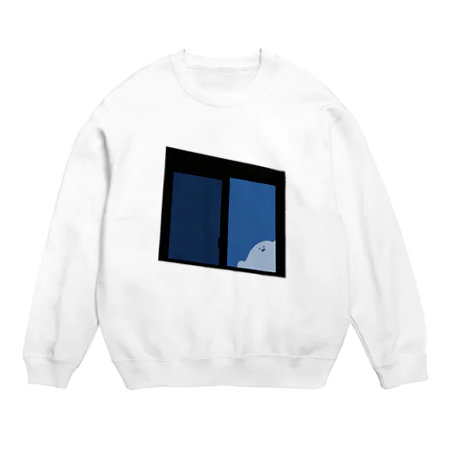 窓からオバケくん Crew Neck Sweatshirt