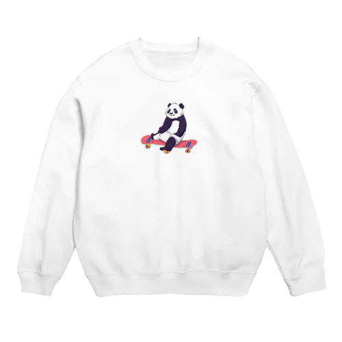 ダイカット ある日のぱんだ Crew Neck Sweatshirt