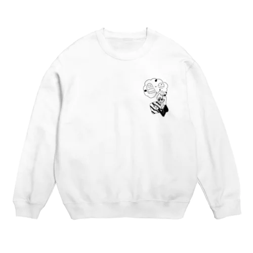 座椅子かクッションか…。 Crew Neck Sweatshirt