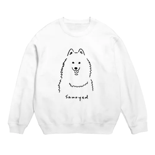 笑うサモエド Crew Neck Sweatshirt