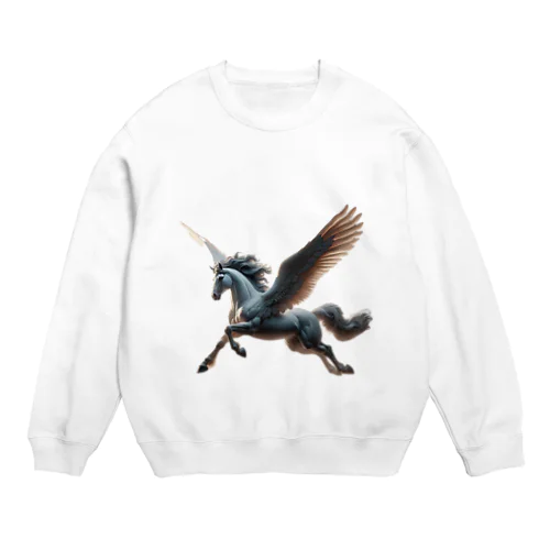 幻獣　ペガサス Crew Neck Sweatshirt