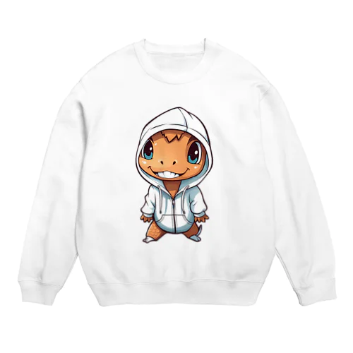 愚かな恐竜 Crew Neck Sweatshirt