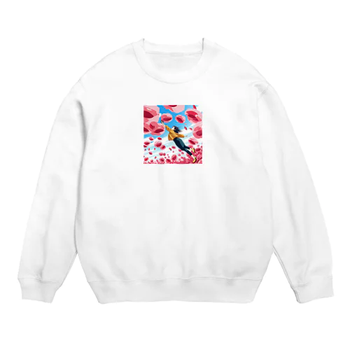 ひらりん Crew Neck Sweatshirt