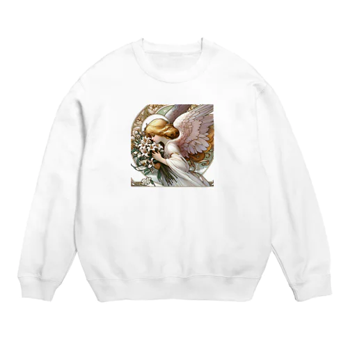 花天使　アール・ヌーヴォー風 Crew Neck Sweatshirt