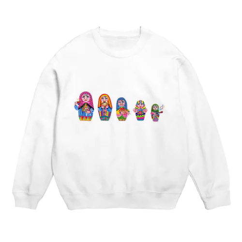 マトリョーシカのマト子ちゃん Crew Neck Sweatshirt