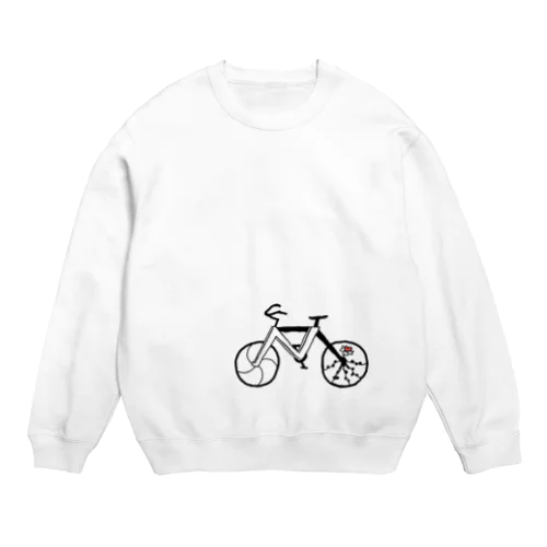 Nitrogen cycling2 (bicycle, small logo) Crew Neck Sweatshirt