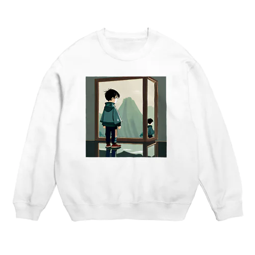 孤独な少年　　 Crew Neck Sweatshirt