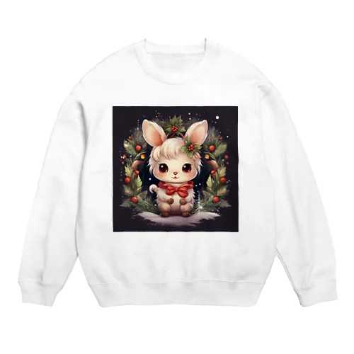 クリスマスラビット Crew Neck Sweatshirt