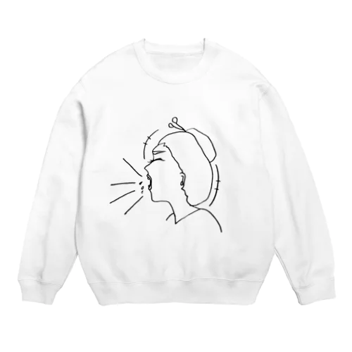 叫ぶ小町 Crew Neck Sweatshirt