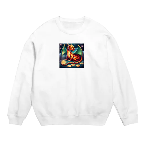 龍　金運アップ　干支 Crew Neck Sweatshirt