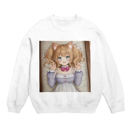 ねこ娘 Crew Neck Sweatshirt