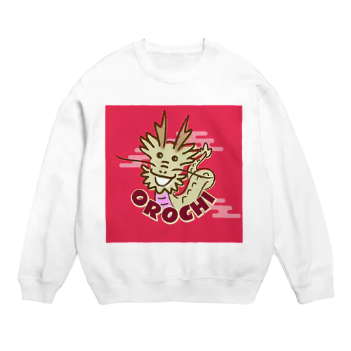 石見神楽_八岐大蛇@oldlace Crew Neck Sweatshirt