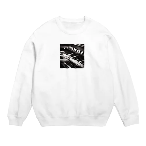 ビンテージ風ピアノの魔術師 Crew Neck Sweatshirt