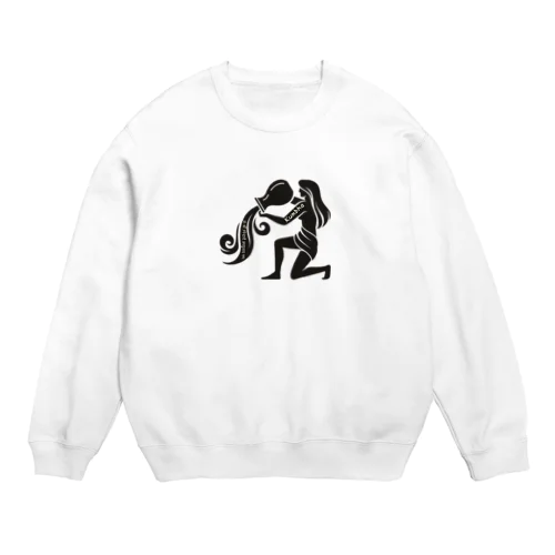 クンバ（水瓶座） Kumbha (Aquarius) Crew Neck Sweatshirt