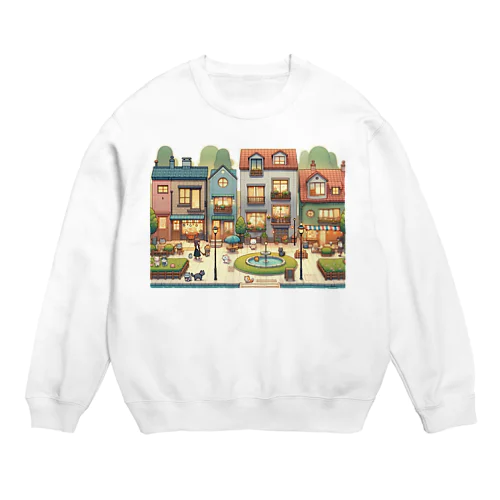 こころの街角 - ゆるかわの小道 Crew Neck Sweatshirt