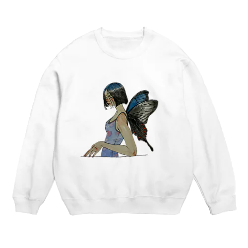 カラスアゲハ Crew Neck Sweatshirt