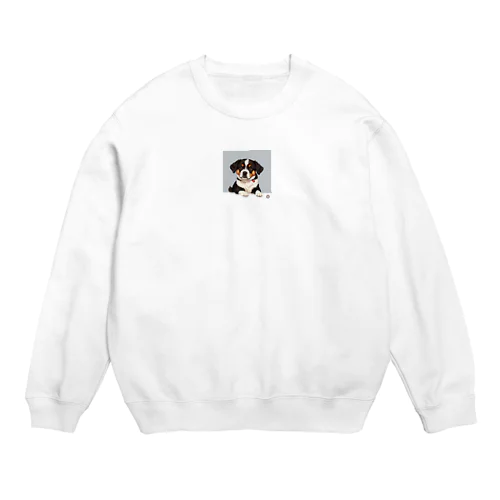 飛び出すワンちゃん Crew Neck Sweatshirt