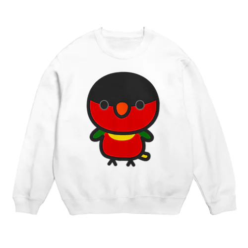 ヨダレカケズグロインコ Crew Neck Sweatshirt