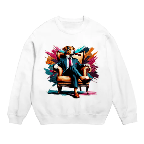 ビジネス犬 Crew Neck Sweatshirt